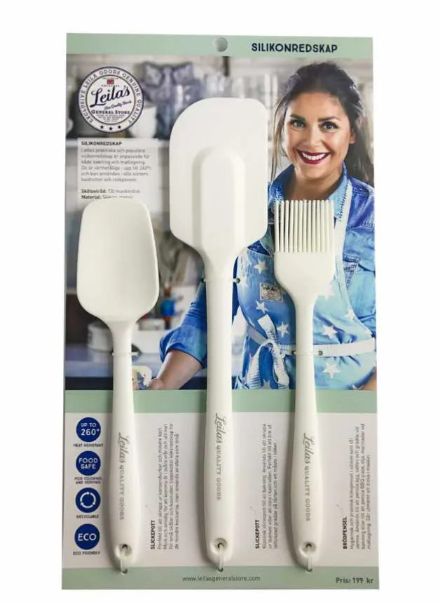 Bakredskap Set i silikon – Vit – Leilas
