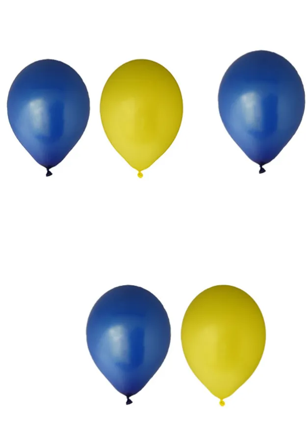 Ballonger – Gul & Blå – 10- pack