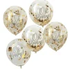 Ballonger oh baby – Guldconfetti 5-pack