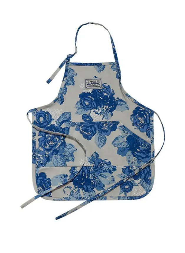 Barnförkläde – British Rose Blue EKO