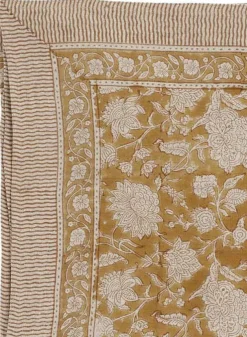 Bordsduk i Linne Indian Rose Ochre 150×230 cm – Chamois