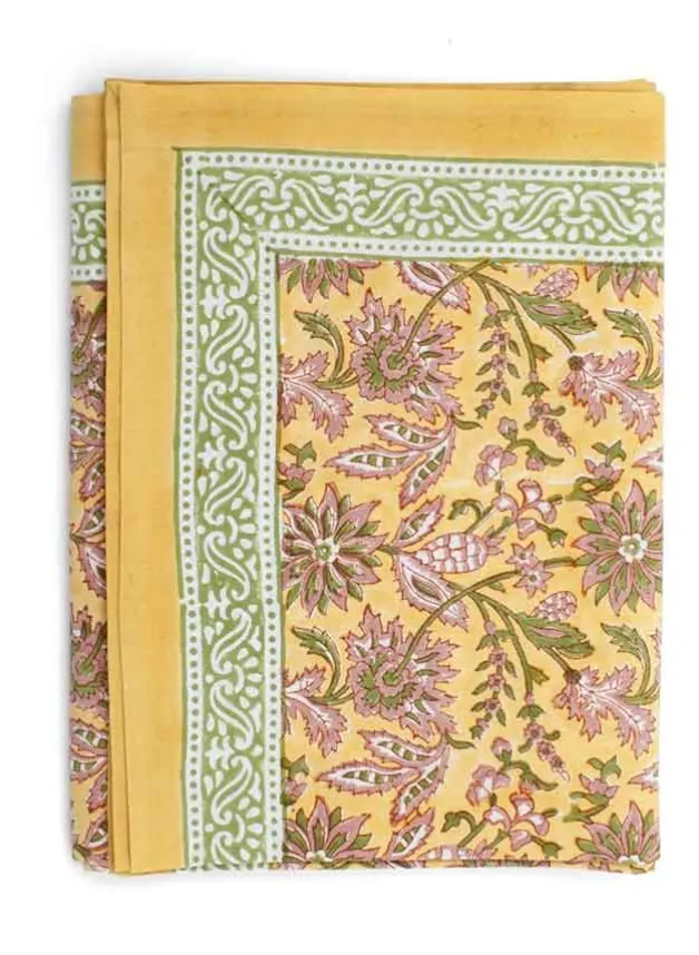 Bordsduk, Indian Summer Easter 150×350 cm – Chamois