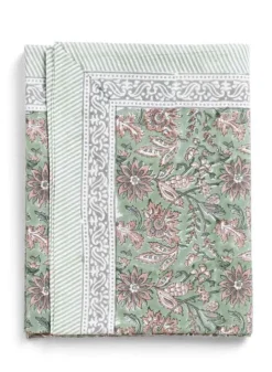 Bordsduk, Indian Summer Green/Rose 170×270 cm – Chamois