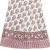 Bordsduk JULDUK Persian Paisley – Röd, Grön & vit – Rund duk Ø220 cm – Chamois