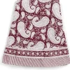 Bordsduk JULDUK Rund Big Paisley Röd Ø 220 cm – Chamois