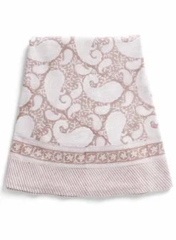 Bordsduk Rund – Big Paisley Rose Ø 220 cm – Chamois