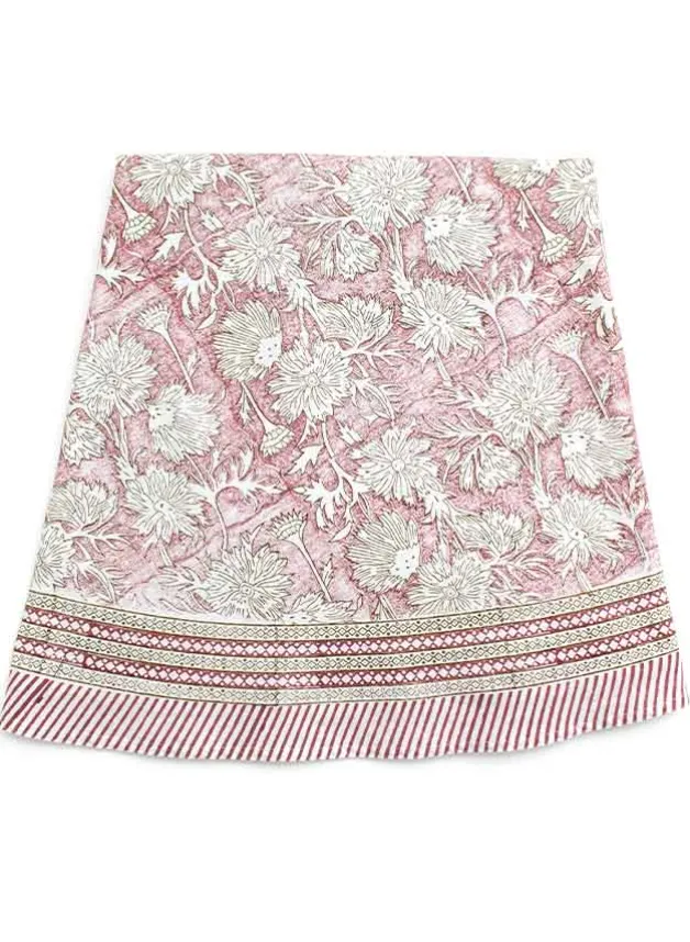 Bordsduk Rund – Waterlily Pink Ø 220 cm – Chamois