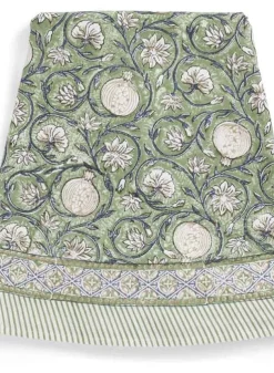 Bordsduk Tangier Pomegranate Green Rund ø220cm – Chamois