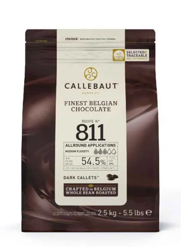 Callebaut Chokladpellets 811 – 2500 gr
