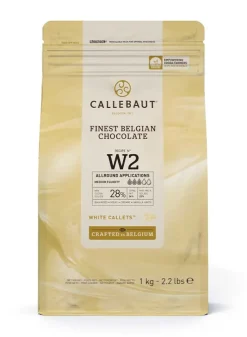 Callebaut Vit Belgisk Chokladpellets W2 – 1000 gr