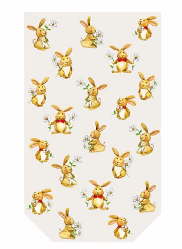 Cellofanpåsar Påskharar – 10 st – 14,5 x 23,5cm