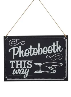 Chalkboard wooden sign – photo booth sign