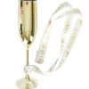Champagneglas i guld på sidenband student – 24 cm