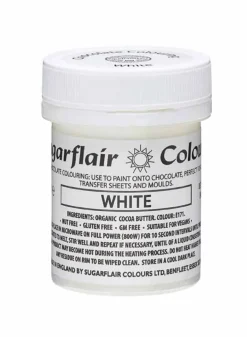 Chokladfärg Vit 35g. – Sugarflair