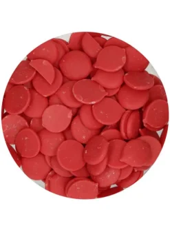 Chokladknappar Röda Deco Melts 250 g – FunCakes