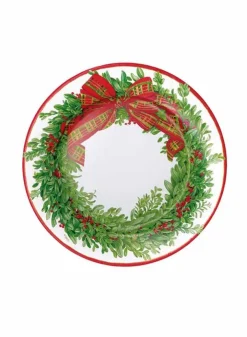Desserttallrik Julkrans Ø20 cm 8 st – Caspari