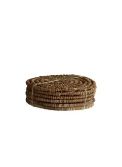 Drinkunderlägg 6 st i Naturfärgad Palmfiber – Tine K