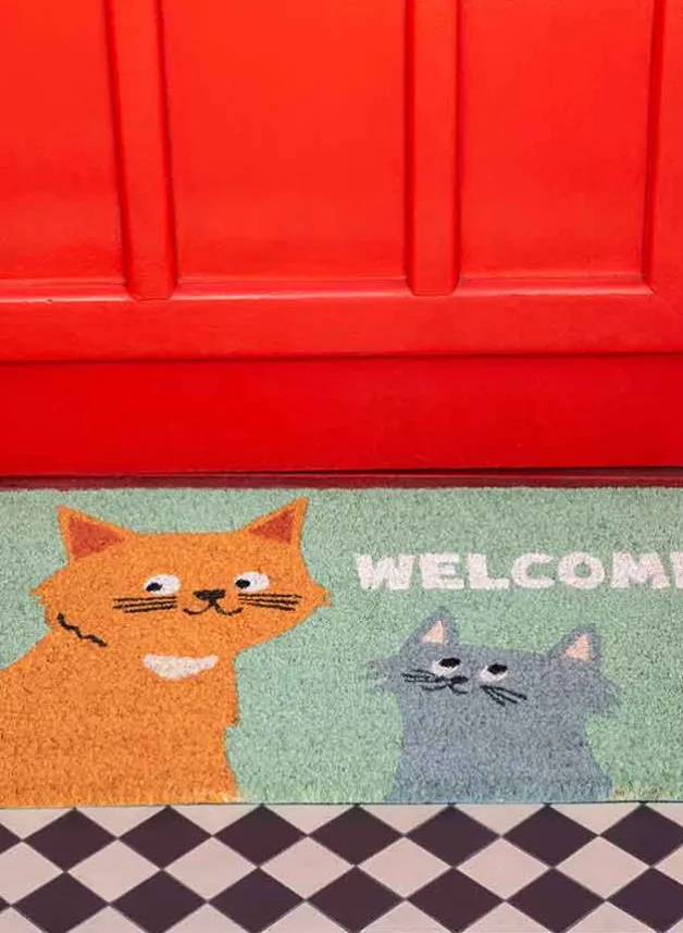Dörrmatta KATTER – 43 x 73 cm