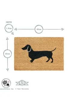 Dörrmatta Svart Tax Non Slip – 60 x 40 cm