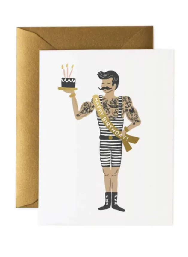 Födelsedagskort – Strong man – Rifle Paper Co