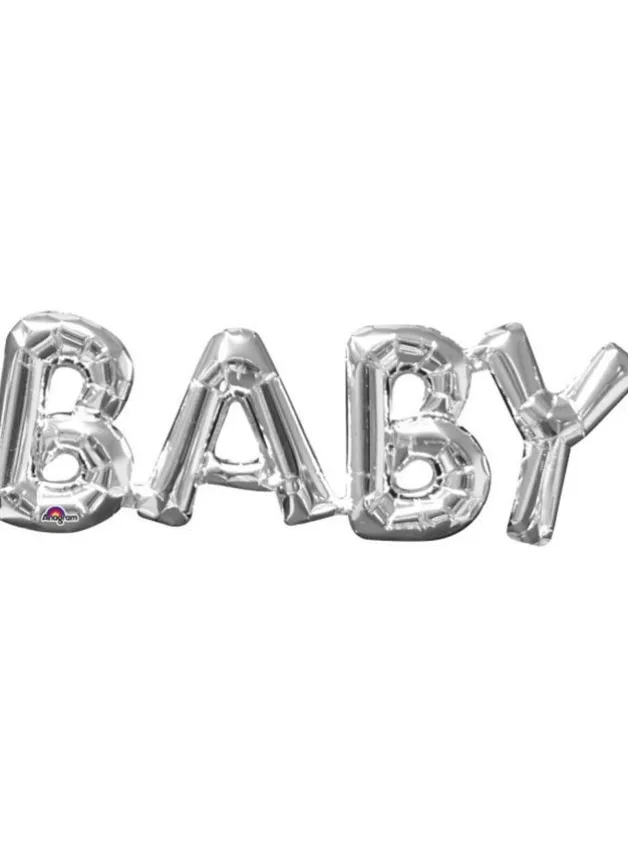 Folieballong – Baby Silver
