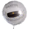 Folieballong i silver – Grattis Till Studenten 53 cm – ballongkungen