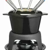 Fonduegryta i emaljerat gjutjärn – Svart – MasterClass