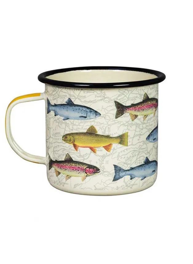 GENTLEMEN’S HARDWARE – Emaljmugg med fiskar