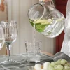 Glaskanna med etsat blomstermönster – 1,5 liter