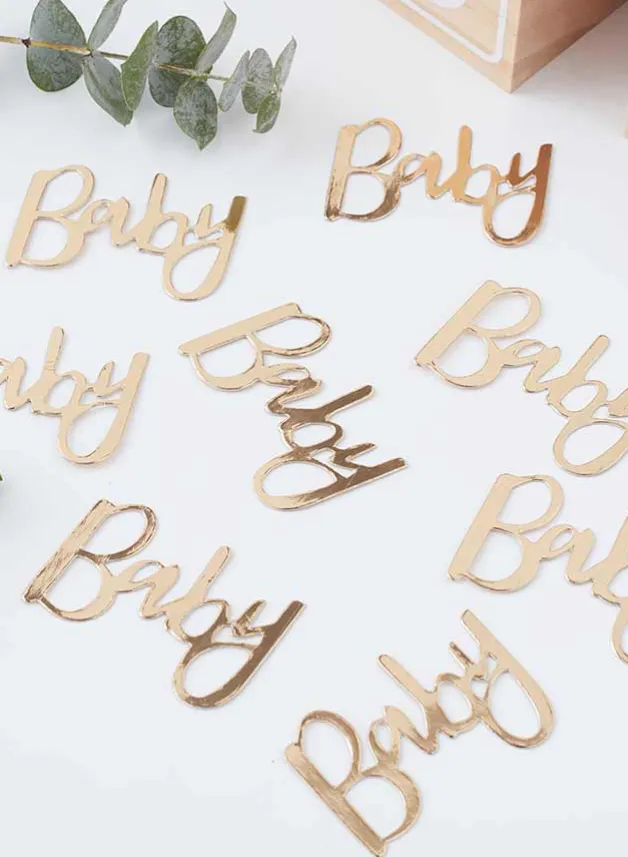 Gold Foil baby confetti – Oh baby