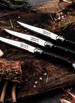 Grillknivar Svart Set om 6 st – Laguiole