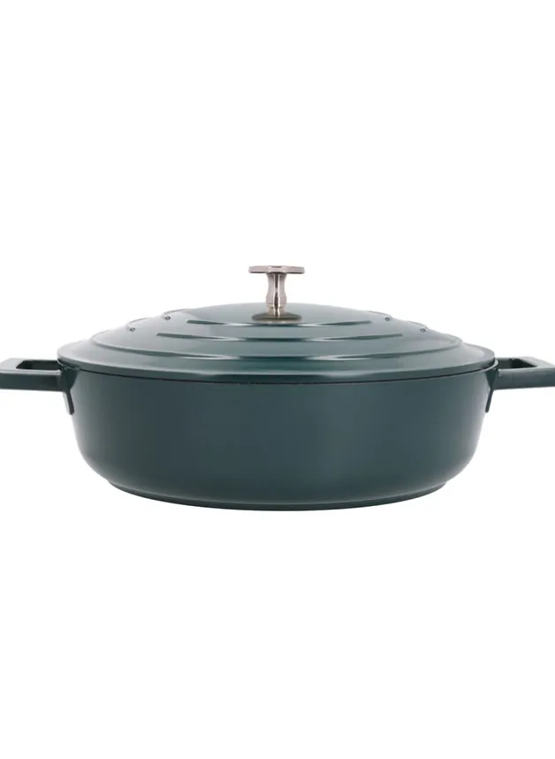 Gryta Låg 4 L i Gjuten Aluminium – Hunter Green – Masterclass