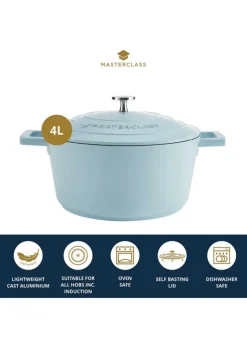 Gryta 4 L i Gjuten Aluminium – Sky blue – Masterclass