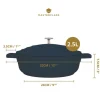 Gryta 2,5 L i Gjuten Aluminium Svart – Masterclass