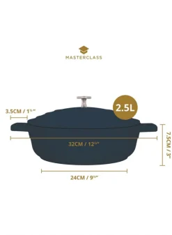 Gryta 2,5 L i Gjuten Aluminium Svart – Masterclass