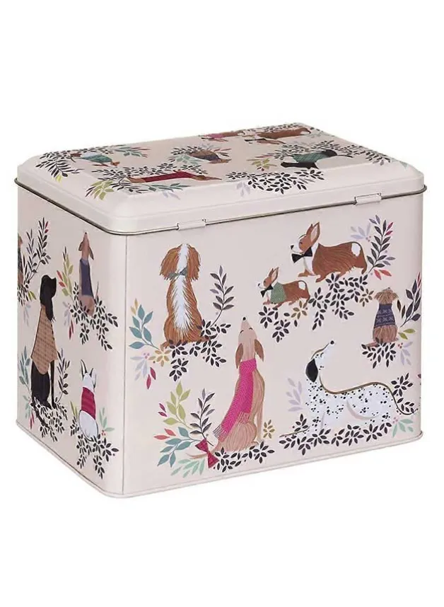 Högt Rektangulär plåtburk Dapper Dogs