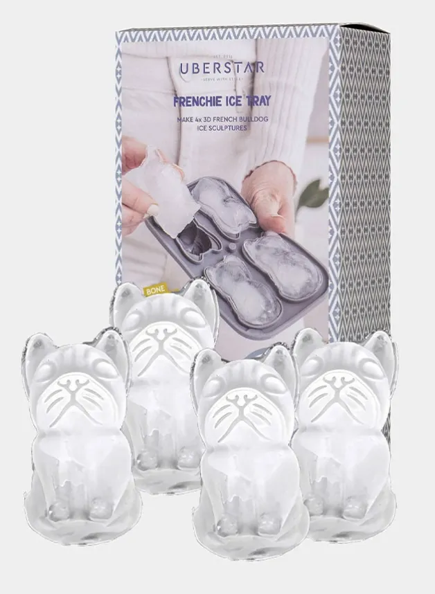 Iskuber Fransk Bulldog i Silikonform – Uberstar