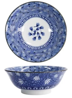 Japansk Ramenskål Hana Blue 20,5×8 cm 1200 ml – Tokyo Design