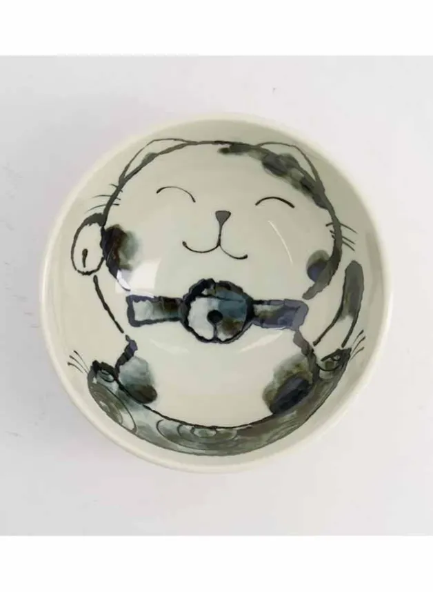 Japansk Risskål Kawaii Cat Neko 16×8,5cm – Tokyo Design