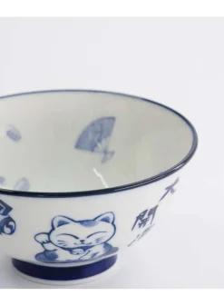 Japansk Risskål Lucky Cat 11,3×5,8 cm – Tokyo Design