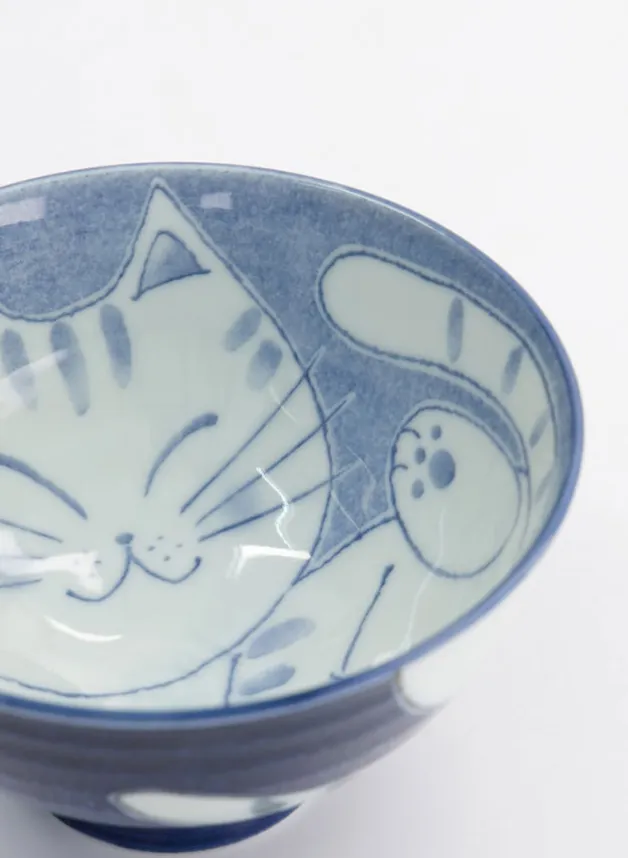 Japansk skål – Kawaii Rice Bowl Cat 11.5×6 cm 300ml – Tokyo Design