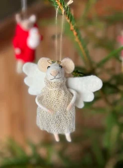 Julgransdekoration i ull – Mus som Ängel – S&B