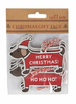 Julklappsetiketter – Gifttags Jultax -12 st