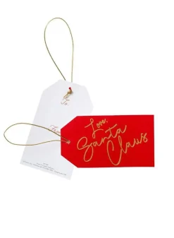 Julklappsetiketter 4 stycken – Love, Santa Claus Gift Hang Tags – Caspari