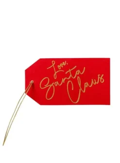 Julklappsetiketter 4 stycken – Love, Santa Claus Gift Hang Tags – Caspari