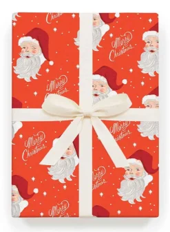 Julklappspapper – Rulle 3 ark Santa – Rifle Paper