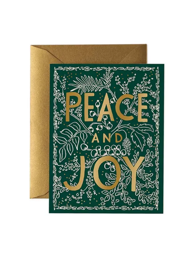 Julkort – Evergreen Peace Card – Rifle Paper Co