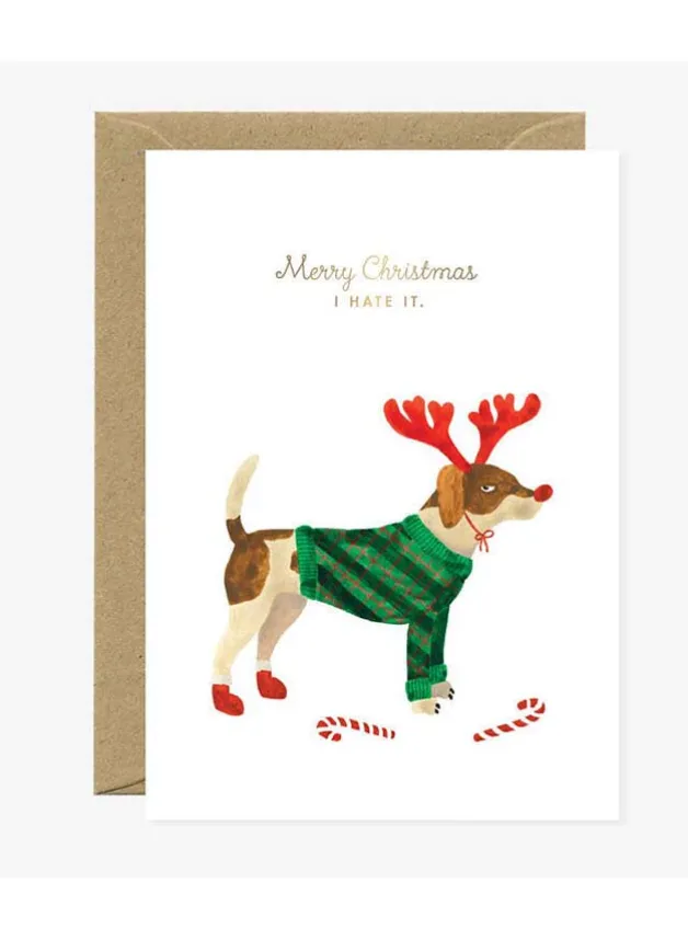 Julkort – Xmas hate it – Rifle Paper Co