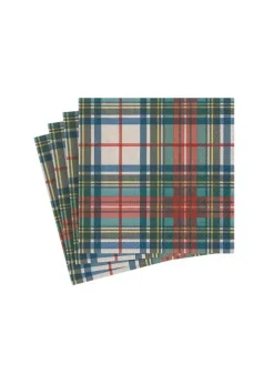 Kaffeservett – Cocktailservett 25 x 25 cm – Dress Tartan – Caspari