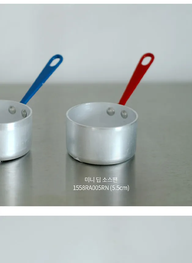 Kastrull i Aluminium Ø5,5cm handtag i rött – Ottinetti